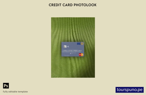 listo para imprimir Filipinas Banco de Oro mastercard photolook plantilla fronta